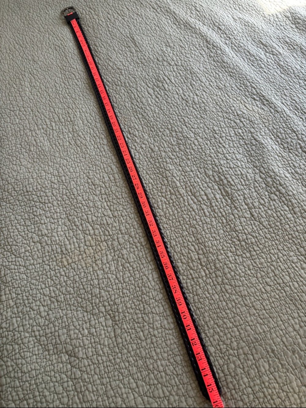 ๐ 3/$15 Black Woven Leather Belt 40 - Picture 3 of 5
